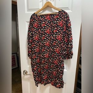 3/4 sleeve shift dress